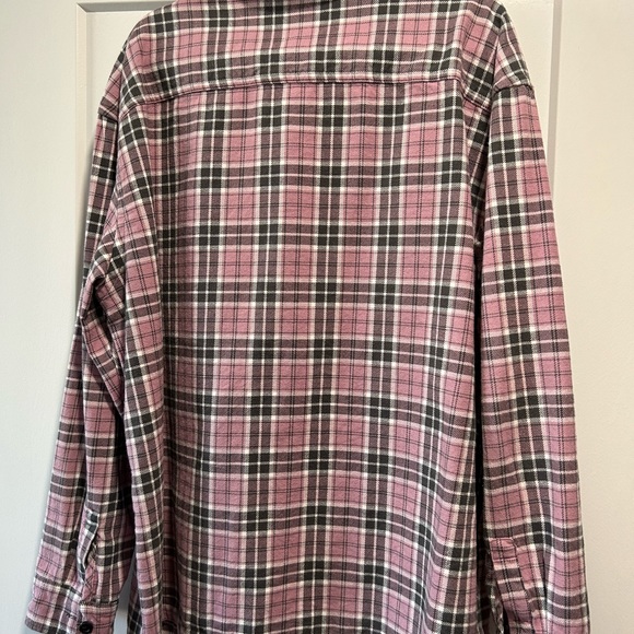 H&M men's Plaid Long Sleeve Button Front Shirt - Picture 3 of 8